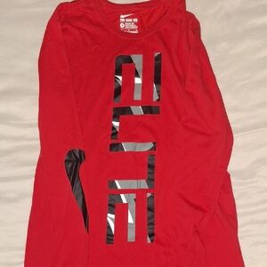 Nike Kids Red Long Sleeve Tee